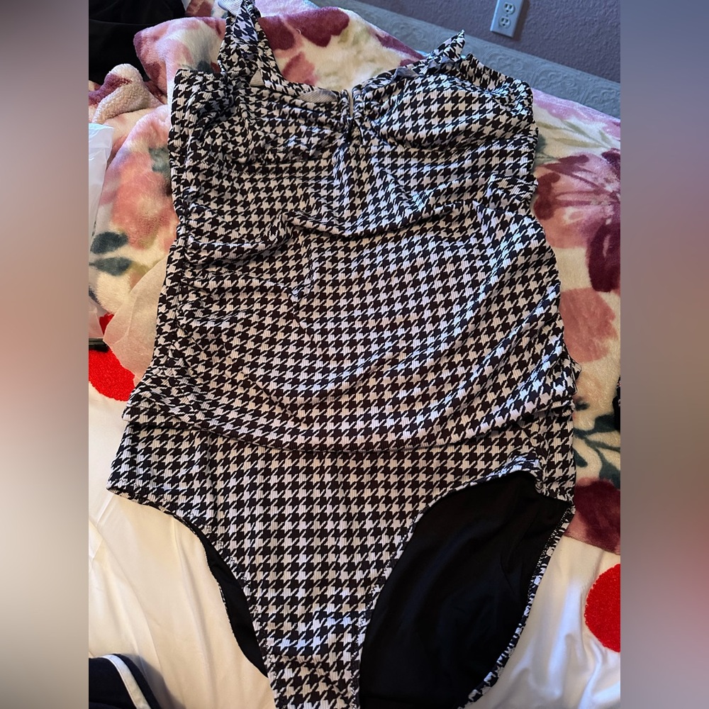 Black and White Swimsuit